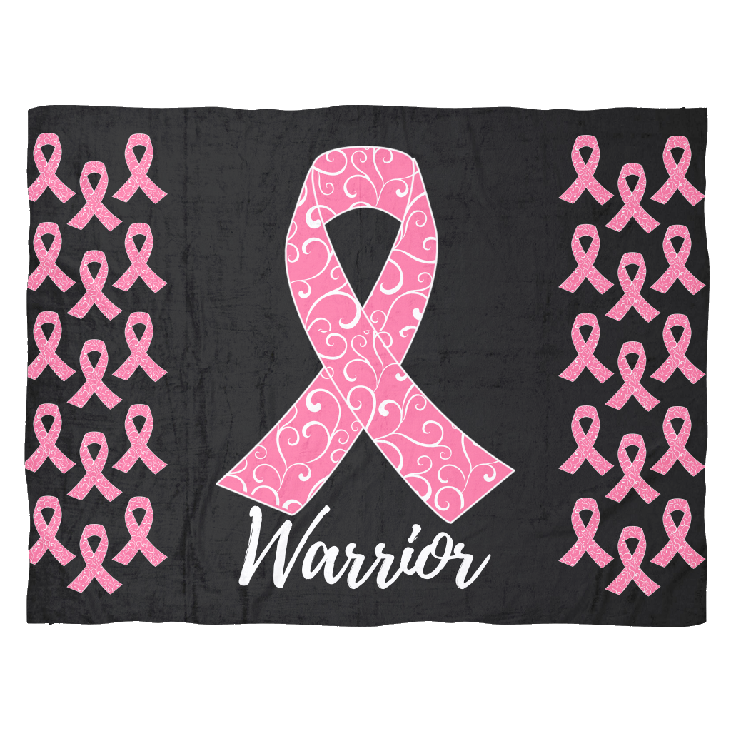 Warrior Breast Cancer Awareness Fleece Blanket – Combat Breast Cancer