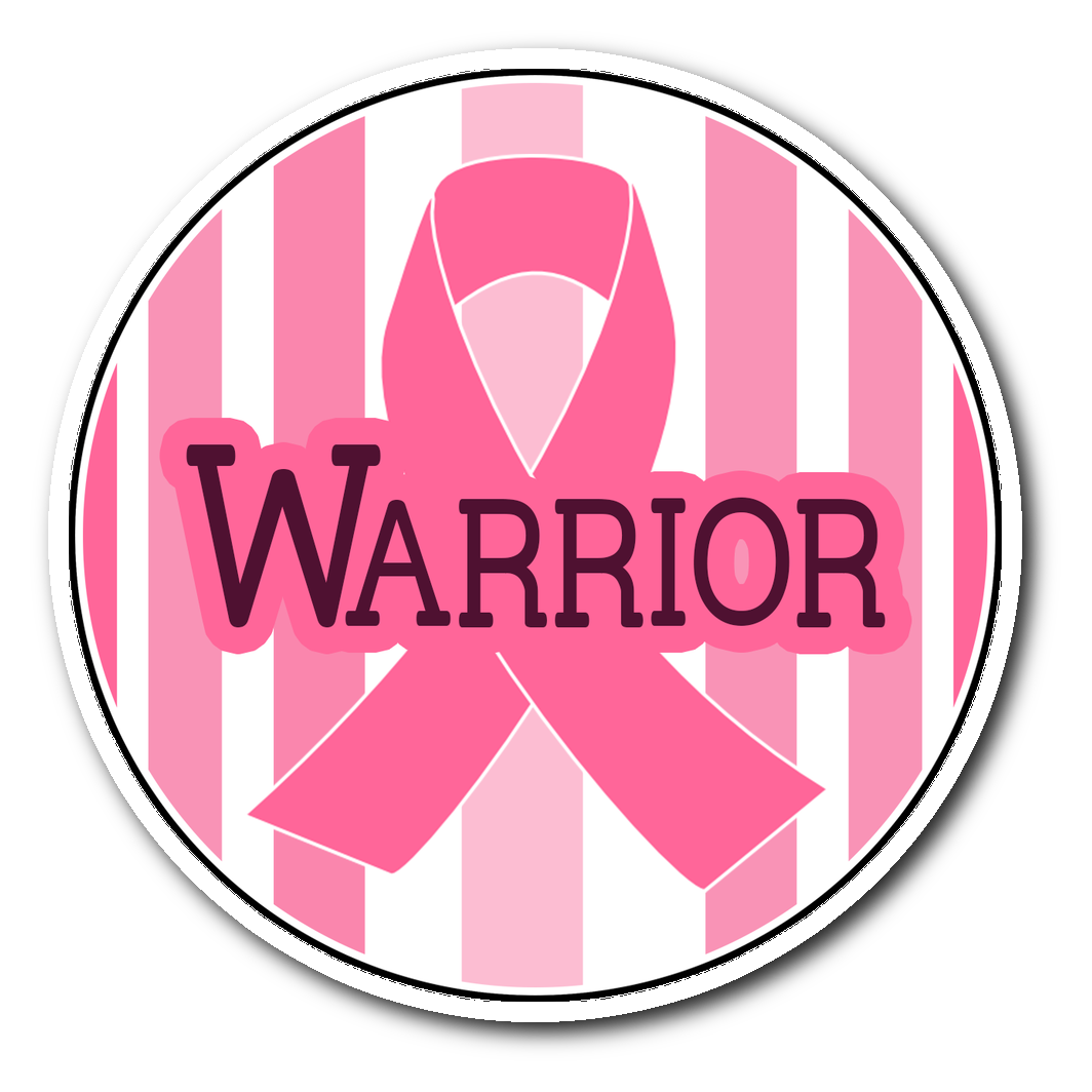 Hope with Pink Ribbon Breast Cancer Awareness Sticker by Breast Cancer  Warriors - Pixels