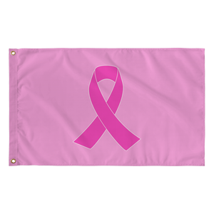 Breast Cancer Awareness Pink Ribbon Flag