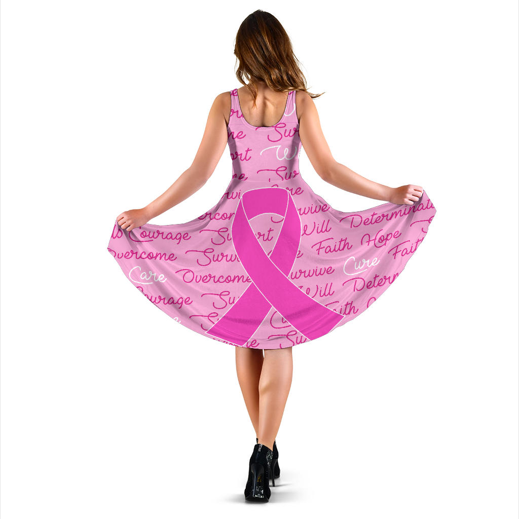 Breast Cancer Awareness Words Women's Dress – Combat Breast Cancer