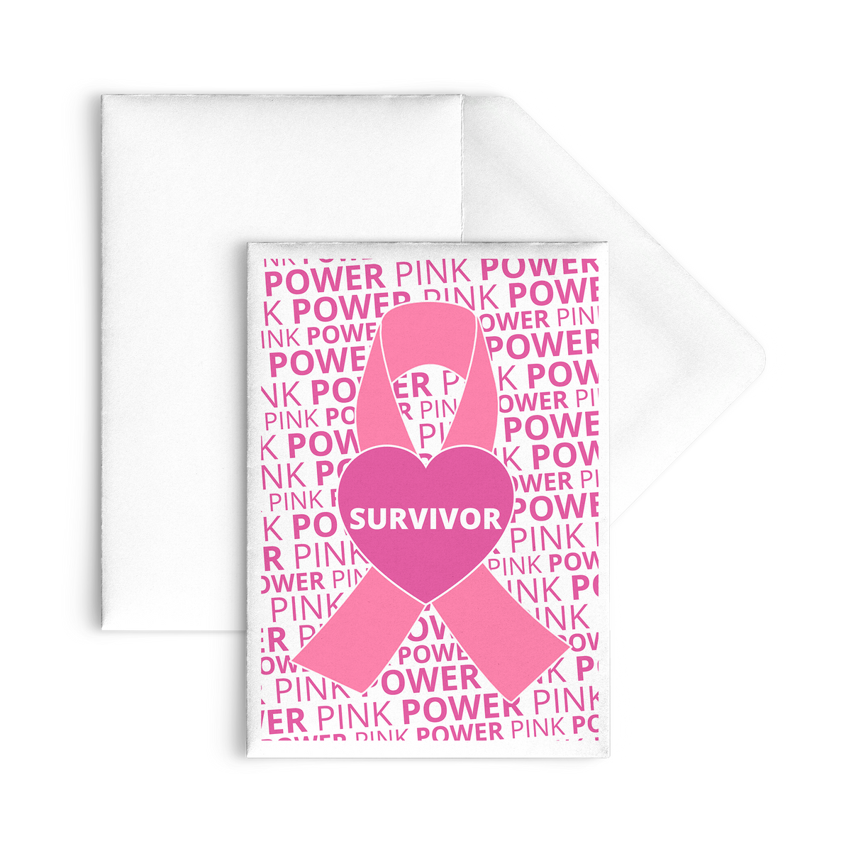 Breast Cancer Survivor Set of Flat Greeting Cards – Combat Breast Cancer