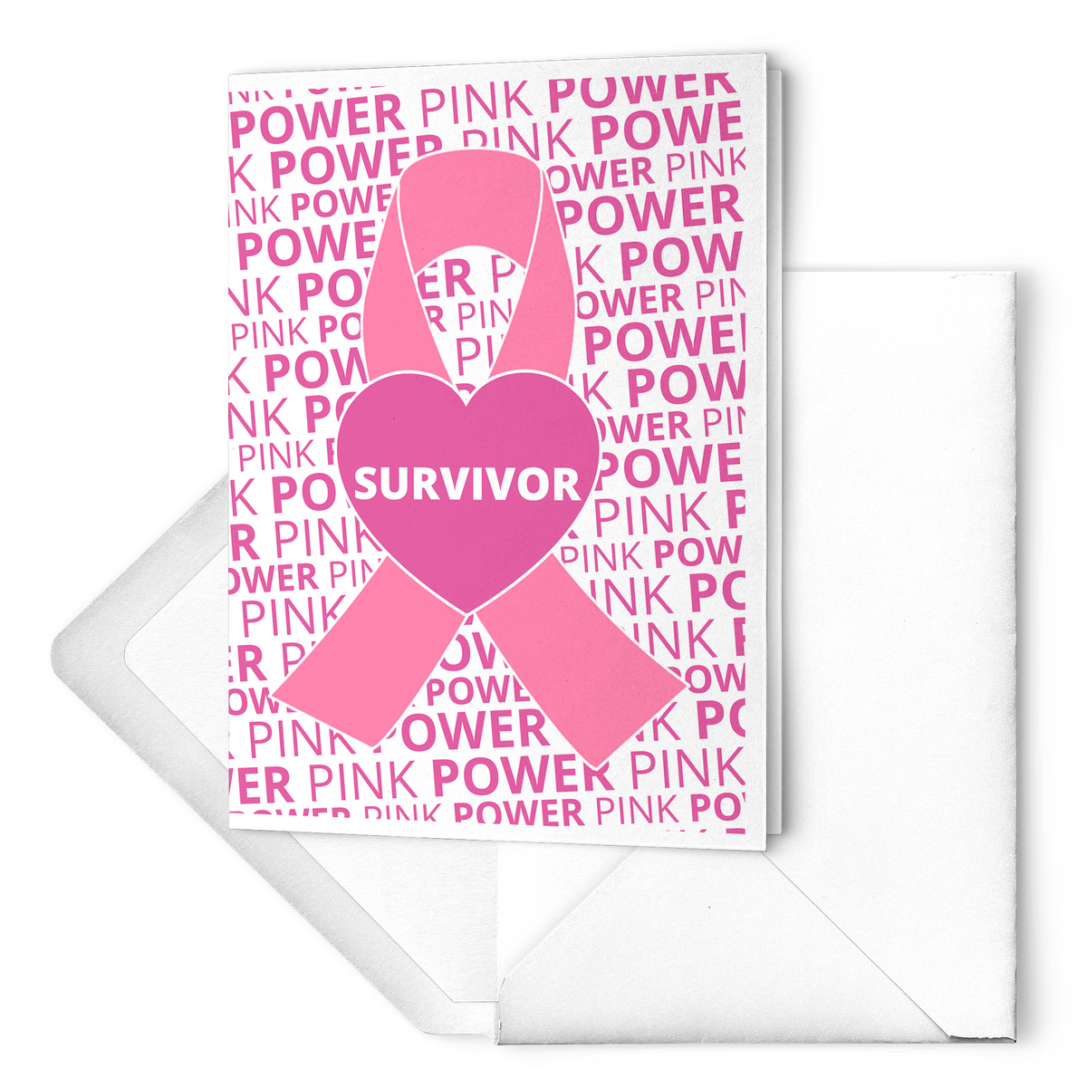 Breast Cancer Survivor Folded Set Of Greeting Cards Combat Breast Cancer