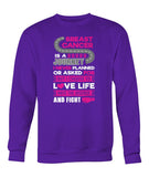 Breast Cancer is a Journey Fight Hoodies and Sweatshirts