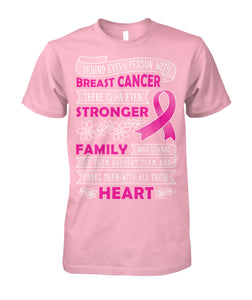 Behind Every Person with Breast Cancer Shirts and Long Sleeves