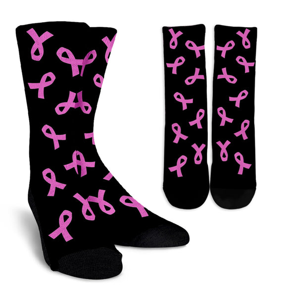 Pink Ribbons Socks