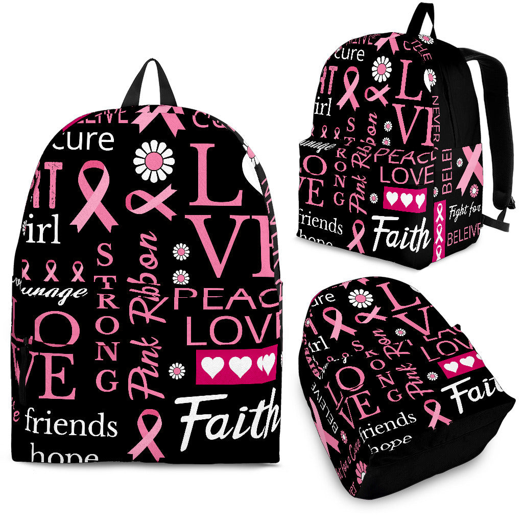 Live, Love, Laugh Backpack – Combat Breast Cancer