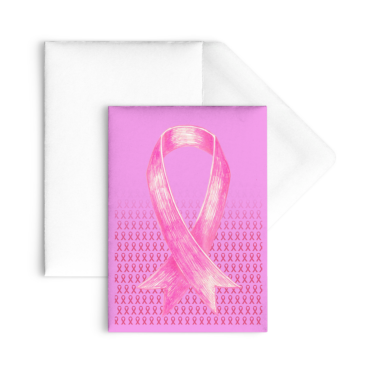 Breast Cancer Awareness Pink Ribbon Set of Flat Greeting Cards – Combat ...