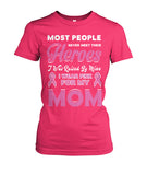 I Wear Pink For My Mom Shirts and Long Sleeves