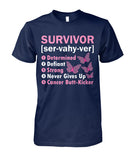 Survivor Determined Defiant Shirts and Long Sleeves