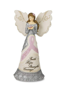 Faith Hope Strength Courage Angel Figurine Display
