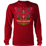 Pink Ribbon Butterfly Ugly Christmas Shirts and Sweaters