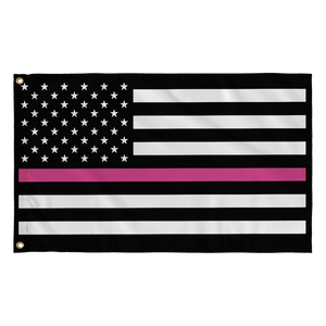 Breast Cancer Awareness American Flag