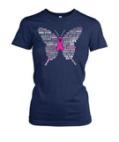 Pink Ribbon Butterfly Shirts and Long Sleeves