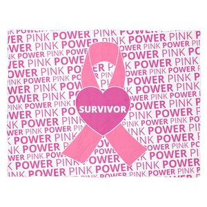 Pink Power - Survivor - Fleece Blanket