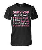 Survivor Determined Defiant Shirts and Long Sleeves