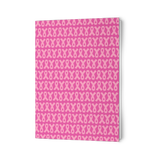 Pink Ribbons Folded Set of Greeting Cards