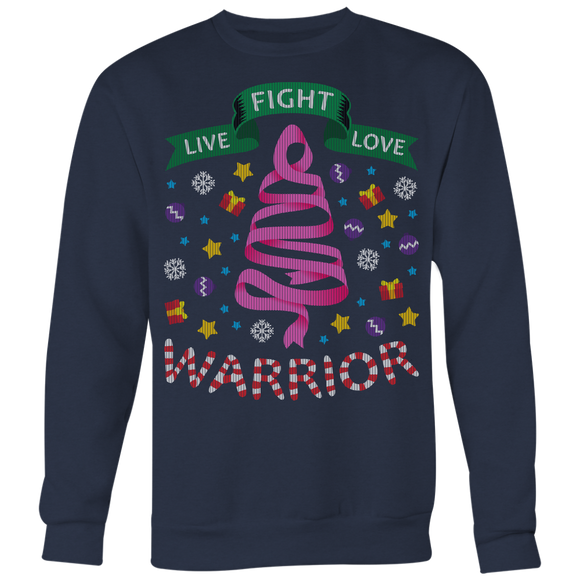 LIve Fight Love Warrior Ugly Christmas Shirts and Sweaters