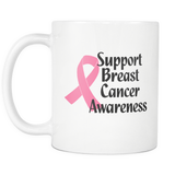 Pink Ribbon Support Breast Cancer Awareness Mug