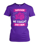 We Fought and I Won Survivor Shirts and Long Sleeves