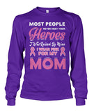 I Wear Pink For My Mom Shirts and Long Sleeves