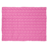 Pink Ribbon Fleece Blanket