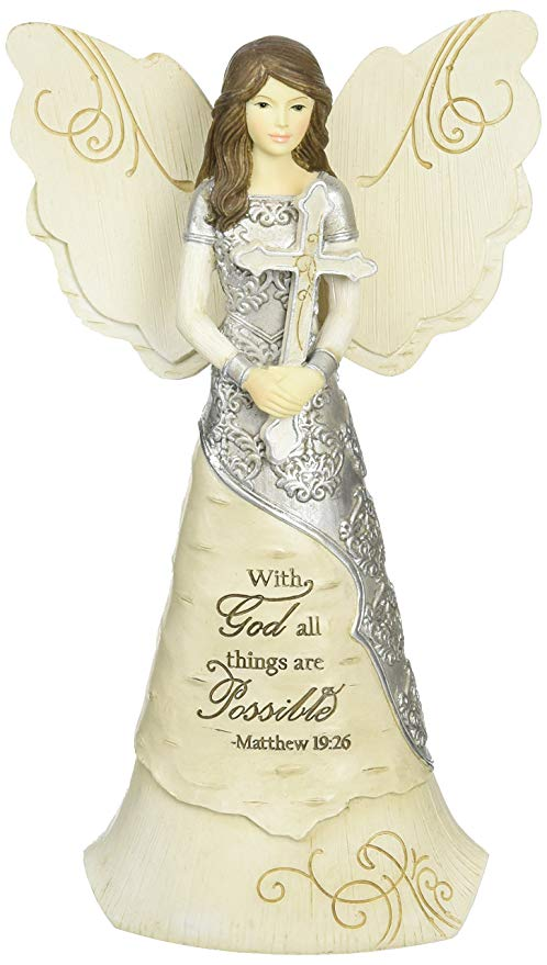 With God All Things Are Possible Angel Figurine