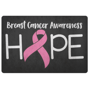 Hope Breast Cancer Awareness Doormat