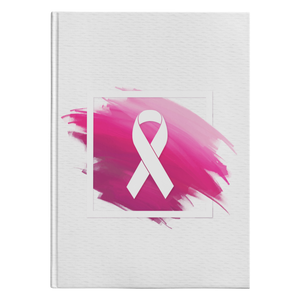 Pink swatch Pink Ribbon Notebook Journal - Hardcover