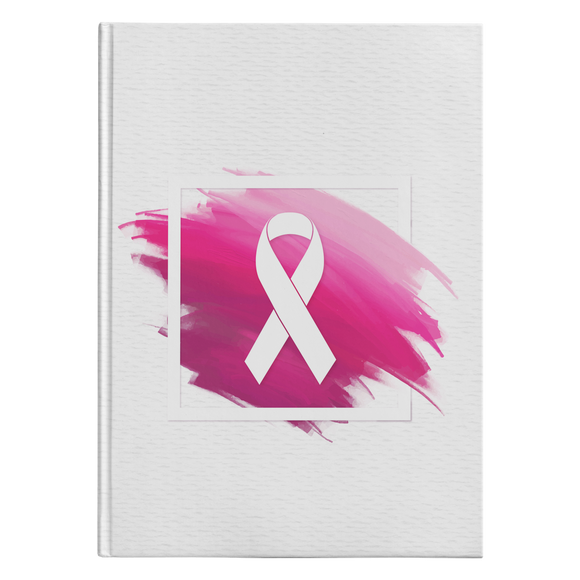 Pink swatch Pink Ribbon Notebook Journal - Hardcover