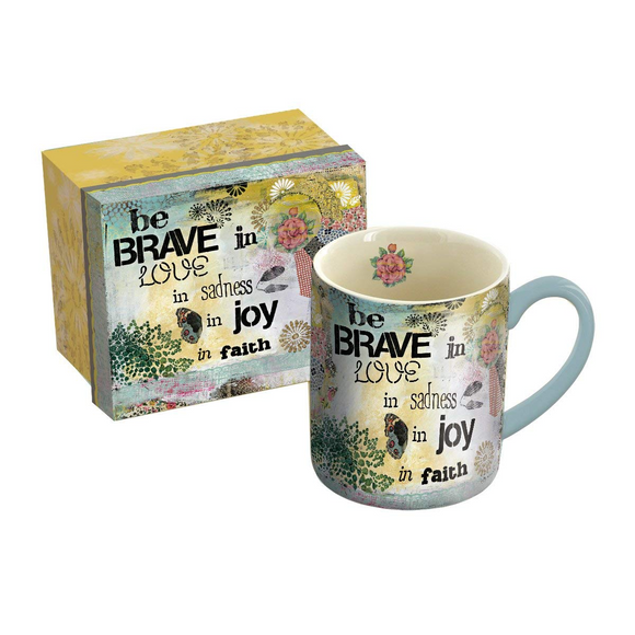 Be Brave Ceramic Coffee Mug with Gift Box