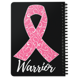 Pink Ribbon Warrior Spiralbound Notebook Journal