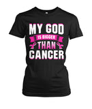 My God is Bigger than Cancer Shirts and Long Sleeves