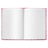 Pink Ribbon Flowers Notebook Journal - Hard Cover