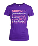 Survivor Determined Defiant Shirts and Long Sleeves