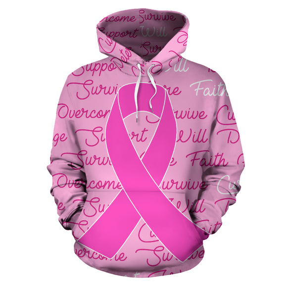 Breast Cancer Awareness Words Hoodie