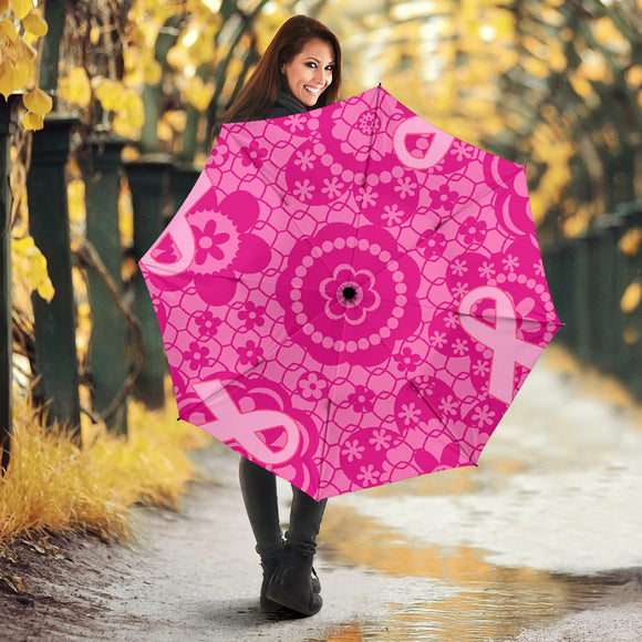 BREAST CANCER FLOWERS Umbrellas