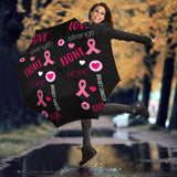 Love Strength Hope Breast Cancer Awareness Umbrella