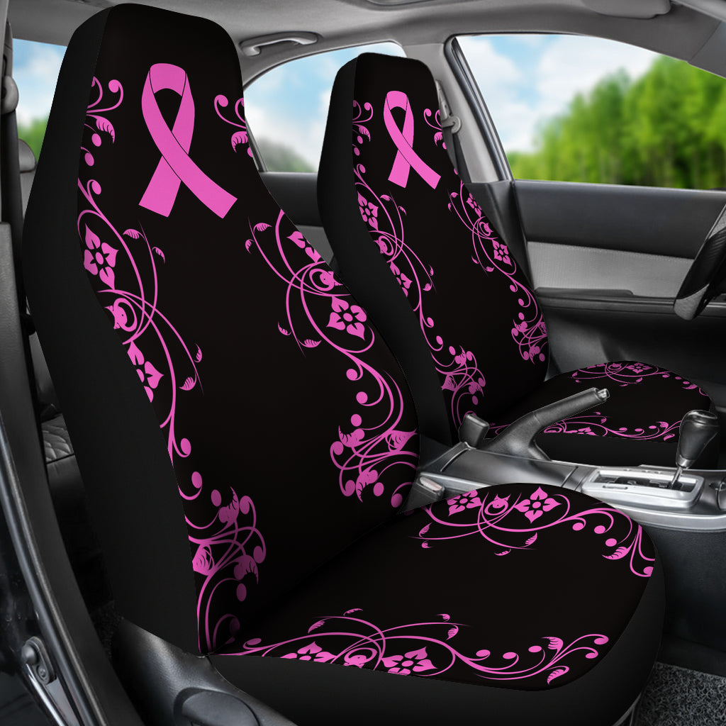 Breast Cancer Awareness, Car Seat Cover, 2 Front Seat Covers, Emo Goth Punk, orders Car Accessories, Floral, Car Covers, Gift For Her, Seat Covers