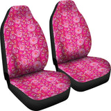 Flowers and Pink Ribbons Car Seat Covers