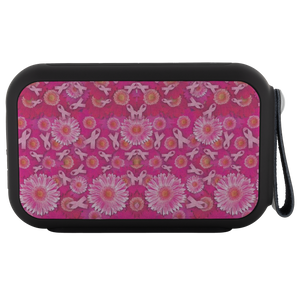 Pink Ribbons and Flowers Bluetooth Speaker - 10 Watts
