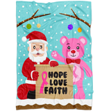 Christmas Santa Hope Faith Love Blanket