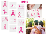 Breast Cancer Awareness Tattoos (144 pcs)