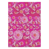Pink Ribbon Flowers Notebook Journal - Hard Cover