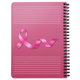 Breast Cancer Awareness Pink Ribbon Spiralbound Notebook Journal