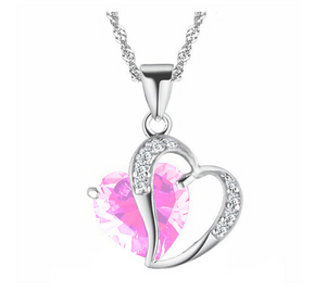 Double Heart Beast Cancer Necklace