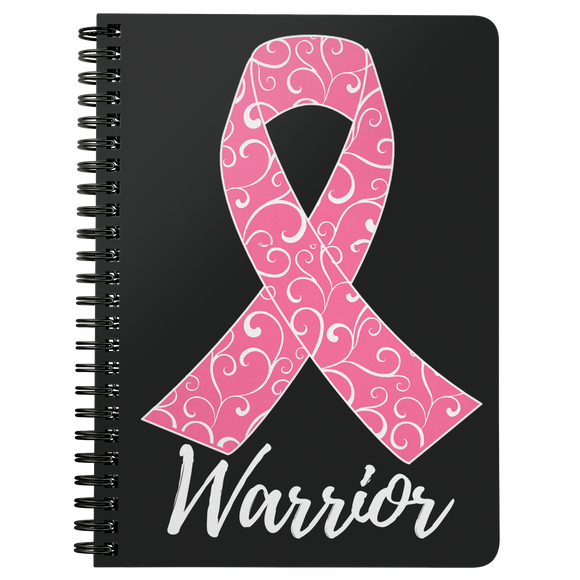 Pink Ribbon Warrior Spiralbound Notebook Journal