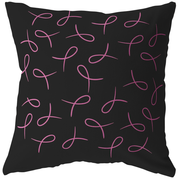 Pink Ribbons Pillow