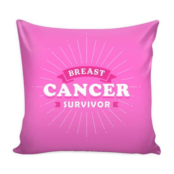 Breast Cancer Survivor Throw Pillow
