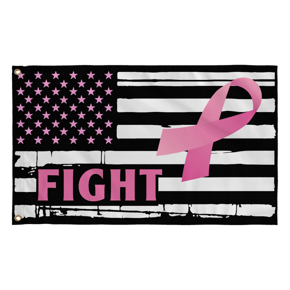 Fight Pink Ribbon American Flag