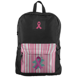 Green Swatch Pink Ribbon Backpack